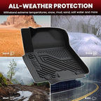 Floor Mats for Nissan Armada/Infiniti QX80 2024 2023 2022 2021 2020 2019 (Only Fits for 8 Seats, Bench Seats), All Weather TPE Custom Fit Floor Liners for 2019-2024 Armada/QX80 Car Mats