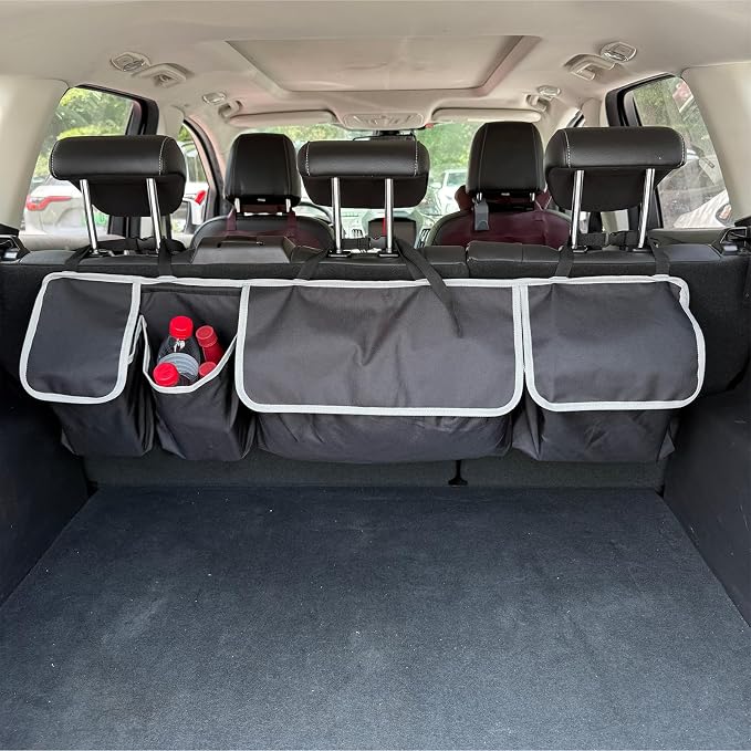 Car Trunk Organizer, Large Capacity Car Storage Bag with 4 Pockets, | Collapsible Backseat Organizer for SUV/MPV/Truck, 40.16" x 11.02"