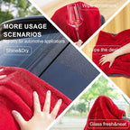 2 Pack XL Car Drying Towel – 1300GSM Ultra Absorbent Microfiber, 24"x36" Large Size, Twisted Loop, Lint-Free & Streak-Free for Auto Detailing, Car, SUV, Truck(Gray-RED)
