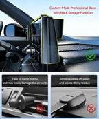 Qi2.2 25W Wireless Charger Car Phone Mount for Honda Accord/Hybrid 2023-26 | 12.3" Screen, Magsafe Accessories Fast Charging Magnetic Cell Phone Holder Clip Compatible with iPhone Android, GPS Bracket
