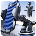 Dark Blue Phone Holders for Your Car [Upgraded True Military-Grade Strongest Suction] Cell Phone Mount for Car Dashboard Windshield Vent Truck Boat Stand Adjustable for iPhone Android