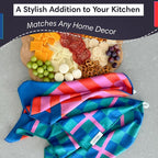 crae. Double Sided Microfiber Hand Towels, 17x27 Inches Waffle Design Kitchen Towels Set, Durable & Soft Fast Drying Hand Wash Cloth, Everyday Use Dishcloth at Home (Collins/Marine)