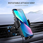 Car Vent Phone Mount for Car [Military-Grade Hook Clip] Phone Stand for Car [Thick Cases Friendly] Air Vent Clip Cell Phone Holder for Smartphone, iPhone, Automobile Cradles Universal.