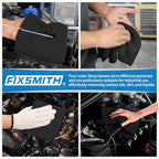 Microfiber Cleaning Cloth, Shop Towels Bulk, 24 Pack Black Microfiber Towels for Cars, All-Purpose Absorbent Cleaning Rags, Dust Cloth for Automotive, Mechanic, Garage, Bar, 12 x 11 inch