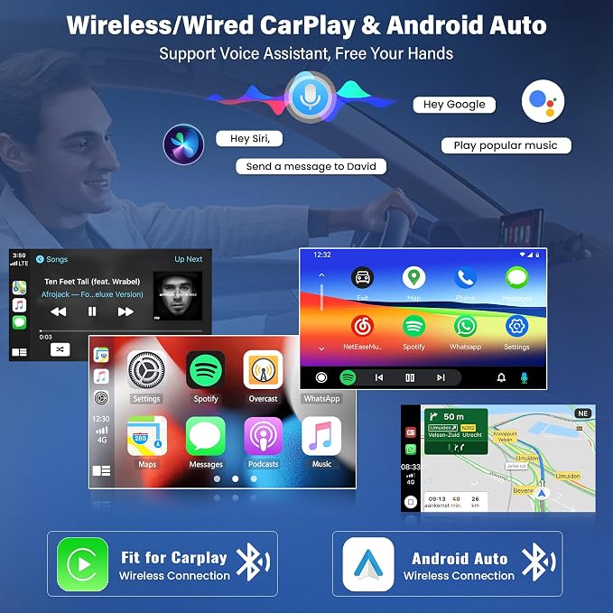 Car Stereo Radio for Nissan NV200 2013 2014 2015 2016 2017 2018 2019, 9.7" Touchscreen Android 15 Car Radio Stereo Head Unit with CarPlay Android Auto GPS Navigation SWC FM DSP WiFi Bluetooth Camera