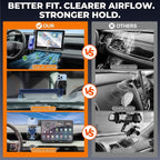 Car Phone Mount for 2026 Toyota RAV4, 10.5" Screen Only | Smart Auto-Clamping, 15W Wireless Fast Charging, Premium Aluminum Holder, Without Blocking Airflow