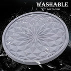 2 Pack Silicone Car Cup Holder Coaster – 2.75 Inch Non-Slip Drink Mat, Universal Fit for Most Vehicles – Cute & Functional Auto Accessories (Gray)