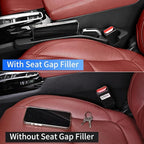 Car Seat Gap Filler, Car Seat Accessories, Car Organizers and Storage with Phone Holder, Car Organizer Fit Sedan SUV Truck Beige Set of 2