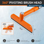 49.2" Snow Brush & Ice Scraper for Car Windshield, Upgraded Extendable Snow Brush with 360° Pivoting Brush Head and Foam Grip for Car Auto Truck SUV