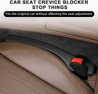 2 Pack Car Seat Gap Filler Car Seat Gap Interior Universal Fit PU Leather Car Seat Gap Plug for Filling Gaps Between Seats and Consoles Stop Things from Dropping