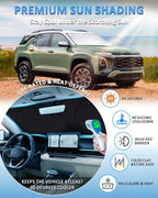 Sun Shade for Chevrolet Equinox Windshield Sunshade Custom fit for Chevy Equinox 2025 2026(Equinox EV Not Fit) Car Accessories Front Window Cover Shield Visor Protector Keep Interior Cool