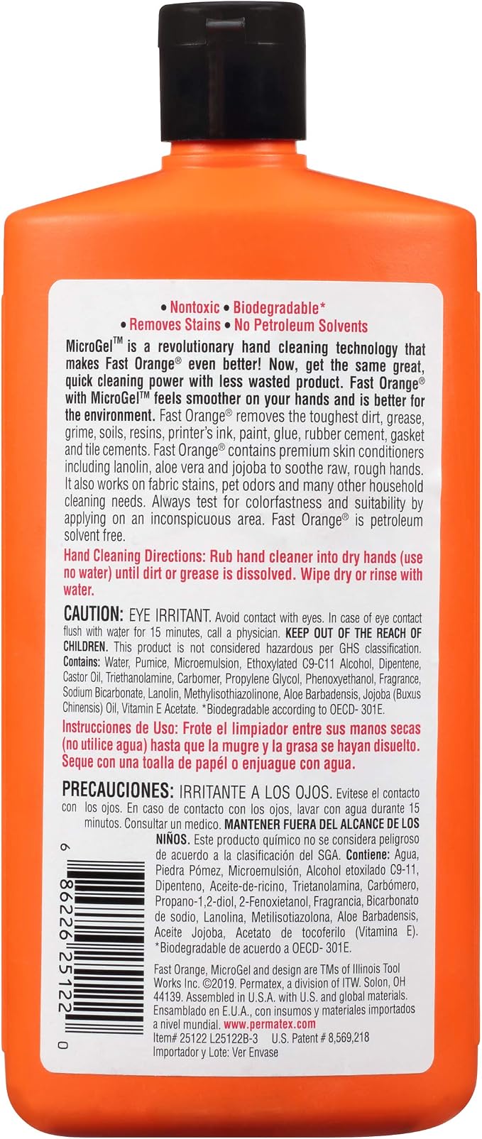 Permatex 25122-12PK Pumice Lotion Hand Cleaner - 15 fl. oz., (Pack of 12)
