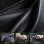 Back Seat Extender for Dogs 57 * 28.7 in, Waterproof Leather Fabric Dog Car Seat Cover for Back Seat, Foldable in the Car, Hard PVC Panels Bottom Support to 330 lbs, Full Coverage for Full Size Truck