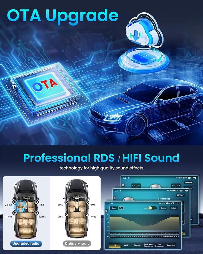 Car Radio Stereo for Honda Accord 7th 2003 2004 2005 2006 2007: 10 inch with CarPlay Android Auto 5G WiFi Bluetooth GPS SWC Mirror Link DSP FM/RDS 2+32