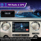 5GWiFi Radio for Ford F150 2004-2008, F250/F350 2006-2016, E150/E250/E350 2009-2014, Edge 2007-2010, Escape 2008-2012, Mustang Fusion Expedition Explorer 7"Touchscreen Stereo Carplay Android Auto GPS