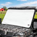 UTV Windshield Snow Cover Compatible with Cfmoto Uforce 1000/1000 XL 2019-2025 and U10 Pro, Waterproof Transport Windshield Protector for Ice and Snow (White)