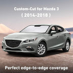 Windshield Sunshade Compatible for Mazda 3 2014-2016 2017 2018, Sun Visor for Front Windshield & Window Sun Shade Cover, UV Heat Blocker & Protector, Car Accessories