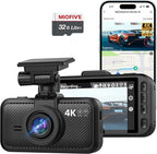 Car Camera 4K Resolution, WiFi, Bluetooth, GPS Dash Cam, 3-Inch IPS Screen, Night Vision, Loop Recording, HDR, App Control, and Supports up to 512GB with a Free 32GB Card Included