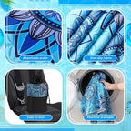 Car Seat Towel Covers with Storage Bag, 63 x 32 Inch Universal Non Slip Waterproof Sweat Protector for Car Truck, Gym Swimming Running, Machine Washable(2 Pack,Blue Mandala)
