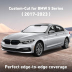 Windshield Sunshade Compatible for BMW 5 Series G30 G31 2017-2021 2022 2023, Sun Visor for Front Windshield & Window Sun Shade Cover, UV Heat Blocker & Protector, Car Accessories