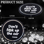 2PCS Bling Crystal Rhinestone Cup Holder Coaster – 2.75 Inch Anti-Slip Auto Insert Cup Coaster – Sparkling Interior Decor Accessories for Cars & Vehicles (Black & Colorful)