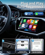 Wireless CarPlay Adapter, 2026 Upgraded Convert Wired to Wireless, 2-in-1 CarPlay & Android Auto, Plug & Play, Auto-Connect & No Latency, USB/USB-C for Cars with Built-in CarPlay iOS 10+/Android 11+
