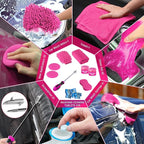 38PCS Car Detailing Kit Interior Cleaner with High Power Handheld Vacuum, Car Wash kit with Detailing Brush Set,Car Interior Detailing Kit, Pink Car Accessories for Motorcycle,Cars,Gift for Women