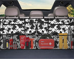 Femuar Car Trunk Organizer,Large Capacity Backseat Trunk Organizer(42"*18"),Collapsible Car Storage Bag with 8 Pocekt,SUV/MPV/Truck - Cow print