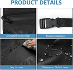 2PCS Kick Mats Back Seat Protector, Waterproof Oxford Car Front Seatback Protector for Kids, Seat Back Kick Mat Organizer with 2 Mesh Pockets, Universal Car Accessories (Regular)