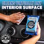 Total Interior Cleaner & Protectant Wipes – 50 Pack Multi Surface Car Interior Cleaning Wipes for Dashboards, Doors and Seats – Safe for Trucks, SUVs, RVs and Home Use
