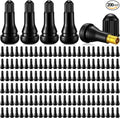 200 Pieces TR413 Valve Stems Tubeless Bulk Rubber Snap-in Valve Stems for 0.453 Inch Rim Holes, Black Standard Length Replacement Tool for Car Tubeless Replacement