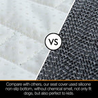 Heavy Duty Back Seat Cover for Truck, 100% Waterproof & Odor-Free Dog Seat Protector for F150 F250 Chevy Silverado Ram Sierra, Scratch-proof Eco-Friendly Back Seat Cover for Dogs, Kids, Tools & Gear