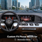 Car Phone Holder for Mercedes-Benz 2020-2026 GLE GLS, Strong Magnetic Phone Mount Compatible with MagSafe, 360° Rotation, No-Damage Installation, Exclusive Custom Fit for GLE GLS Accessories