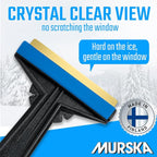 Car Ice Scraper Brass Blade - Fast, Effortless, efficient & Easy - Brass Ice Scrapers for Car Windshield Ice Scraper - Brass Ice Scraper for Car - Original Murska from Europe - for Winter A054