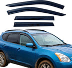 Out-Channel Window Visors Rain Guards for 2021-2025 Nissan Rogue S SV SL,Side Window Deflectors Vent Visors,No-Drill Weather Protection,Car Accessories-4pcs