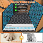 Hard Bottom Dog Car Seat for Pets Waterproof Seat Cover Hammock with 3-Sided Hard Boards 600D Heavy Duty Scratch Proof Nonslip Durable Back Seat Covers for Cars, Trucks and SUVs