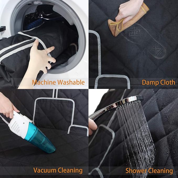 Dog Car Seat Cover Waterproof 56” x 50“ for for Trucks Cars & SUVs Back Seat Heavy-Duty Nonslip Pet Car Seat Cover Protector
