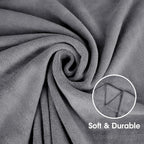 Extra Large Bath Towels, Microfiber Bath Sheet Towels for Body, 2 Pack 35" x 70", Oversized, Soft, Super Absorbent, Fast Drying, Perfect forSauna, Shower, Sport, Fitness, Yoga, Grey