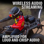 UTV4BRGB ATV Sound System - 4 Inch Speakers, Tweeters, IPX5 Weatherproof, Bluetooth, Built-in Amplifier, Multi-Color Illumination