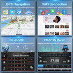 5Ghz WiFi 2G+64G Android 15 Radio for Jeep Compass Patriot 2010-2016 Car Stereo with Wireless Carplay Android Auto,5.0 Bluetooth,10inch IPS Touchscreen,GPS,FM/RDS SWC AHD Backup Camera MIC