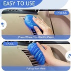Car Cleaning Gel Car Cleaning Putty Car Putty Car Interior Cleaner Car Slime Car Detailing Kit Car Accessories Gifts for Men Women Stocking Stuffers Blue