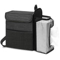 Car Trash Can with Tissue Holder, Leakproof Car Garbage Can with Detachable Car Napkin Holder, Hanging Car Trash Bin for Headrest, Console, Truck, SUV Car Accessories, Crocodile Pattern