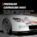 Wash + Wax - 2-Stage Shampoo & Wax - High-Performance Car Care, Washing Liquid - Soap Concentrate with Carnauba Protective Wax - For all car types - 16 oz.