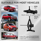 Electric Scissor Car Jack Kit 3 Ton 12V Portable Auto Car Lift with 17.7 Inch Range for SUV Sedan Floor Jack for Tire Change Roadside Emergency