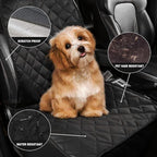 Dog Seat Cover Cars Trucks SUVs, Thick 600D Waterproof Pet Car Seat Cover Dog, Heavy Duty & Wear-Resistant Durable Nonslip Backing with Side Flaps, Scratchproof Dog Front Seat Cover