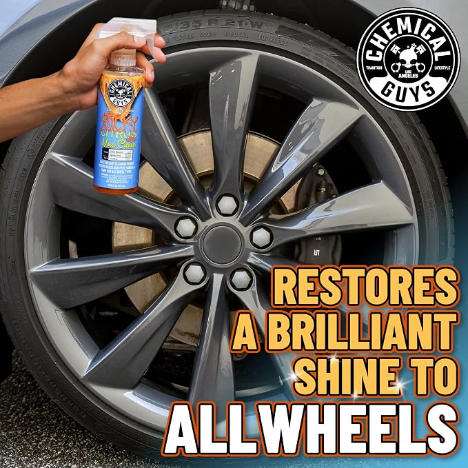 CLD1051602 Sticky Gel Citrus Wheel Cleaner Gel, (Safe For All Wheel Types) Works on Cars, Trucks, SUVs, Motorcycles, RVs & More, 16 fl oz (2 Pack)