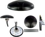 3-in-1 Professional Low-Profile MIMO LTE + GPS Screw Mount Combination Vehicle Antenna Compatible with Cradlepoint, Digi, Peplink and Other Modems/Routers (ANT-500-201)
