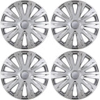 4-Pack 16 Inches Wheel Rim Cover Hubcaps,Redesign Fashion Style Replacement Hubcaps,Car Truck SUV Hub Accessories, Chrome