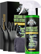 Kingvo Car Interior Cleaner Spray, Multipurpose Leather Seat Cleaner Upholstery Car Cleaning Kit with Citrus Flavor Auto Dashboard Vinyl Detailing Supplies Kit,10 OZ