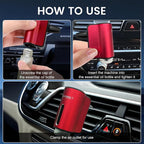 Car Air Freshener Diffuser,Smart Car Aroma Diffuser Air Freshener Spray Automatic with 10PCS Cologne Aromatherapy Oil (red)
